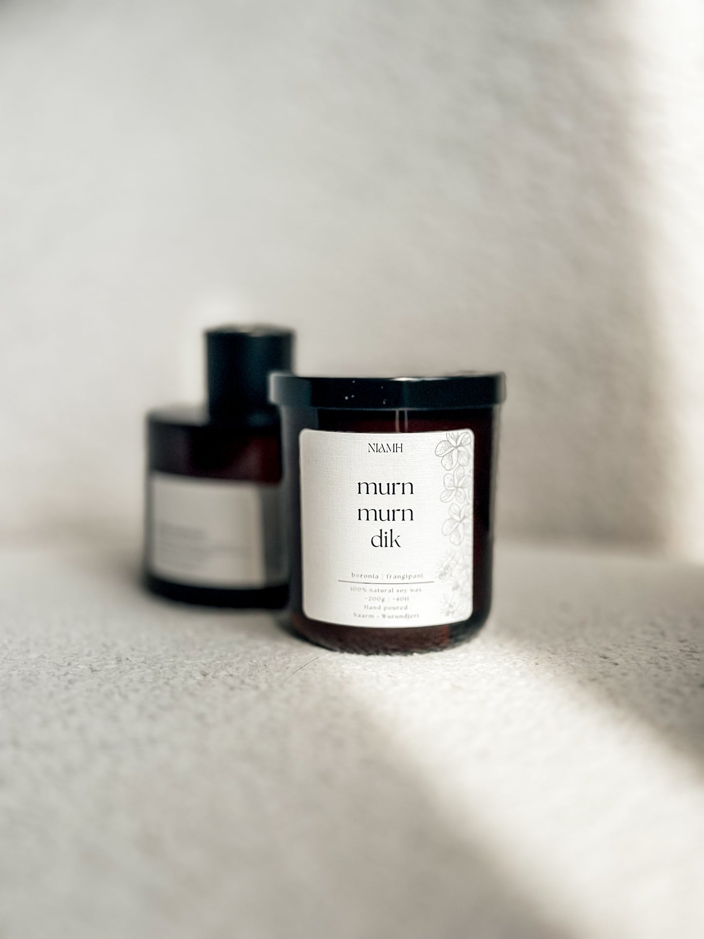 Glow bundle - soy candle + Flameless aroma (plant-based reed diffuser)